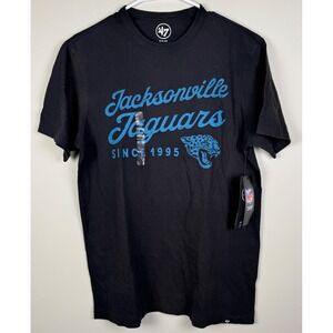 47 Brand Jacksonville Jaguars Black‎ NFL Team Short Sleeve T-Shirt, Size S, NWT